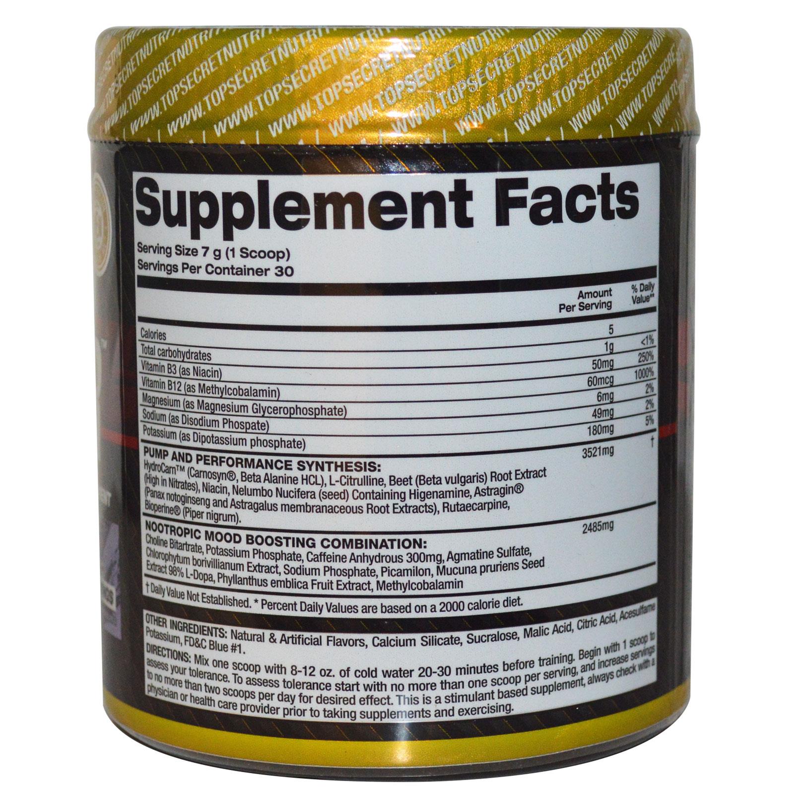 Pump Igniter Supplement Facts