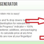 protein powder mix progress pie chart